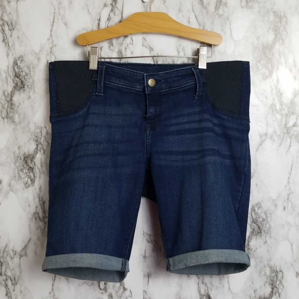 Isabel Maternity Bermuda Short + Side panels - Picture 1 of 7